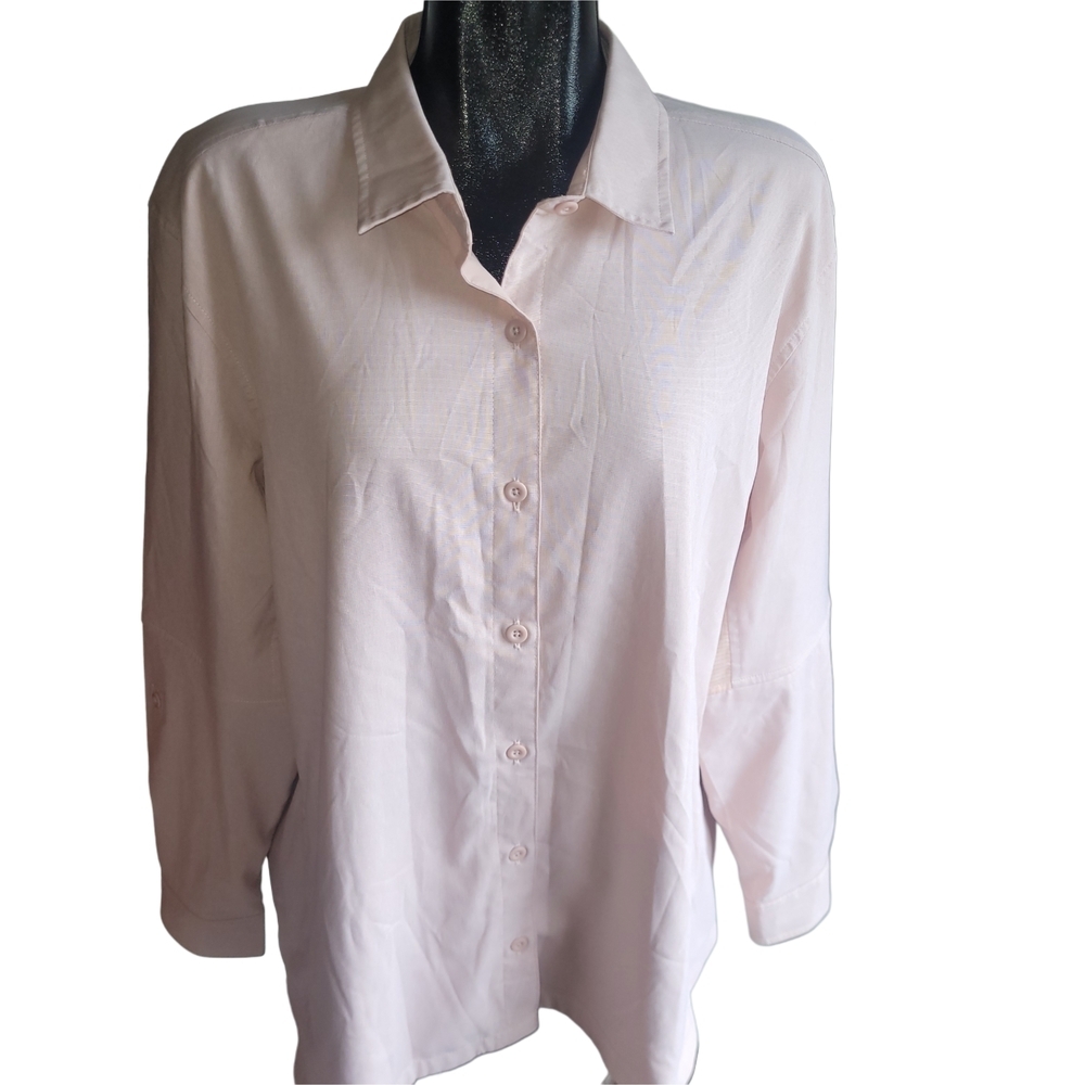 Wind River Light Pink Button-Up No Fly Zone Shirt Size 2XL